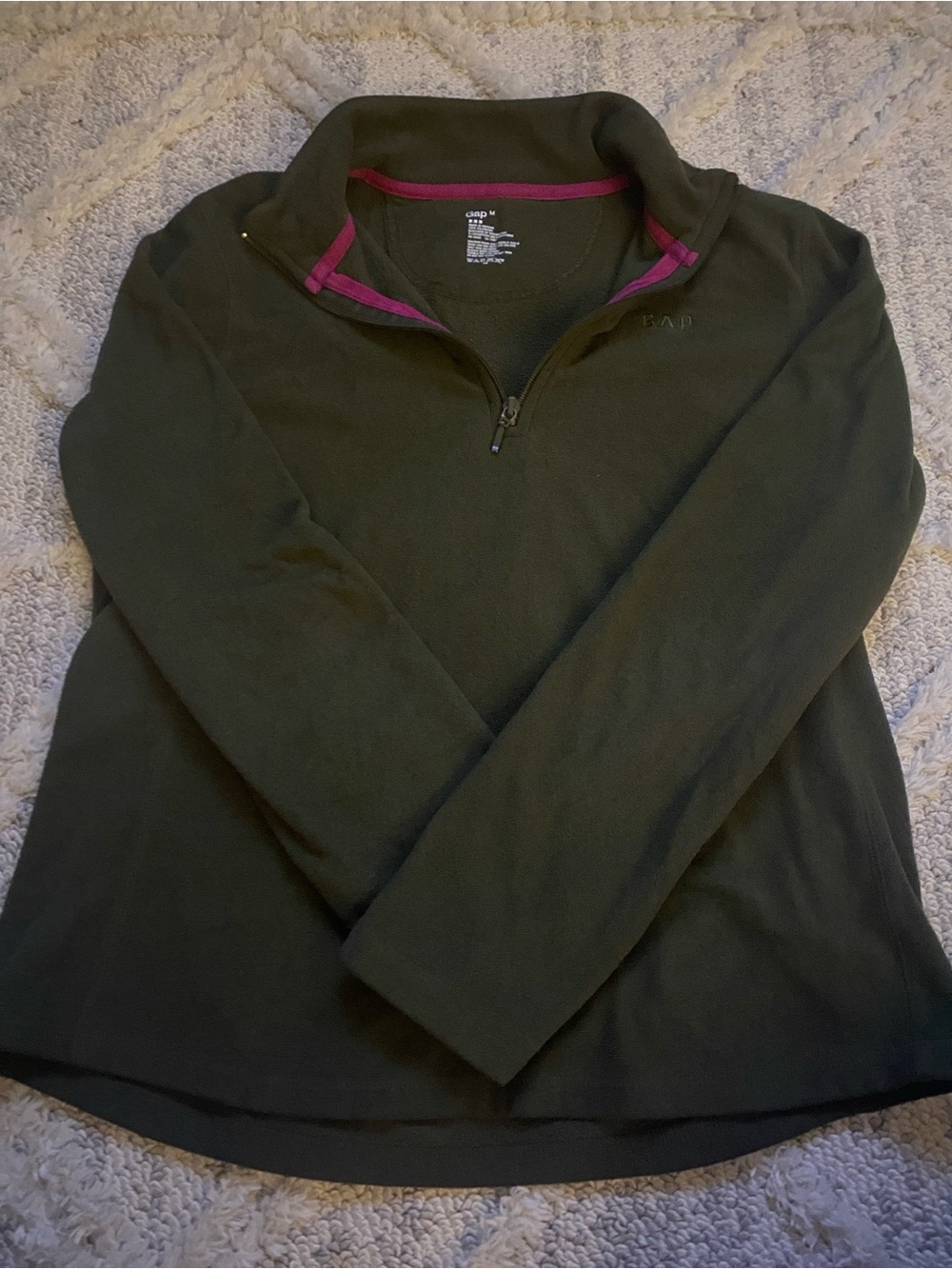 GAP Quarter-Zip Fleece Sweater
